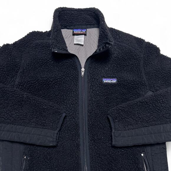 Patagonia Fall ‘08 Retro X Black Fleece Zip Sweater Jacket Womens Large - Picture 4 of 8